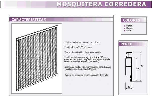 Mosquiteras correderas, no ocupan espacio. Caracteristicas mosquiteras correderas.