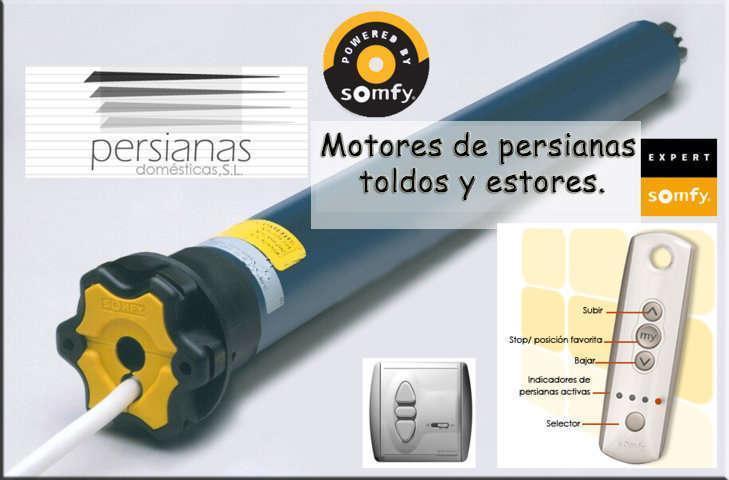 Motorización de persianas, toldos y estores enrollables.